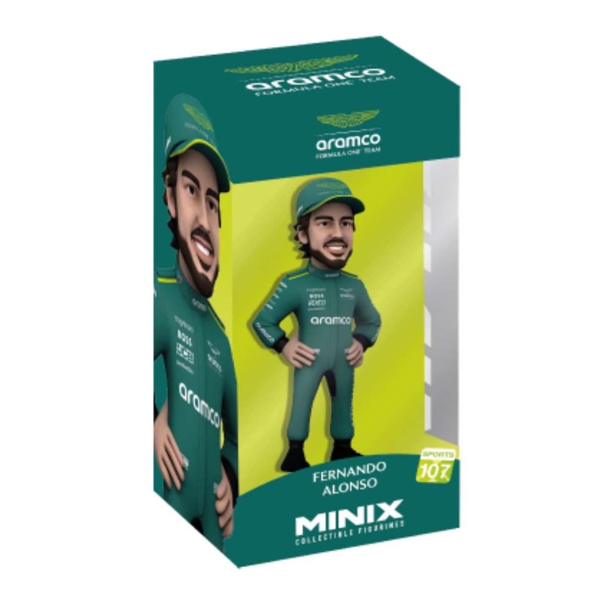 Fernando Alonso  Aston Martin Minix Sports Collectable Figure