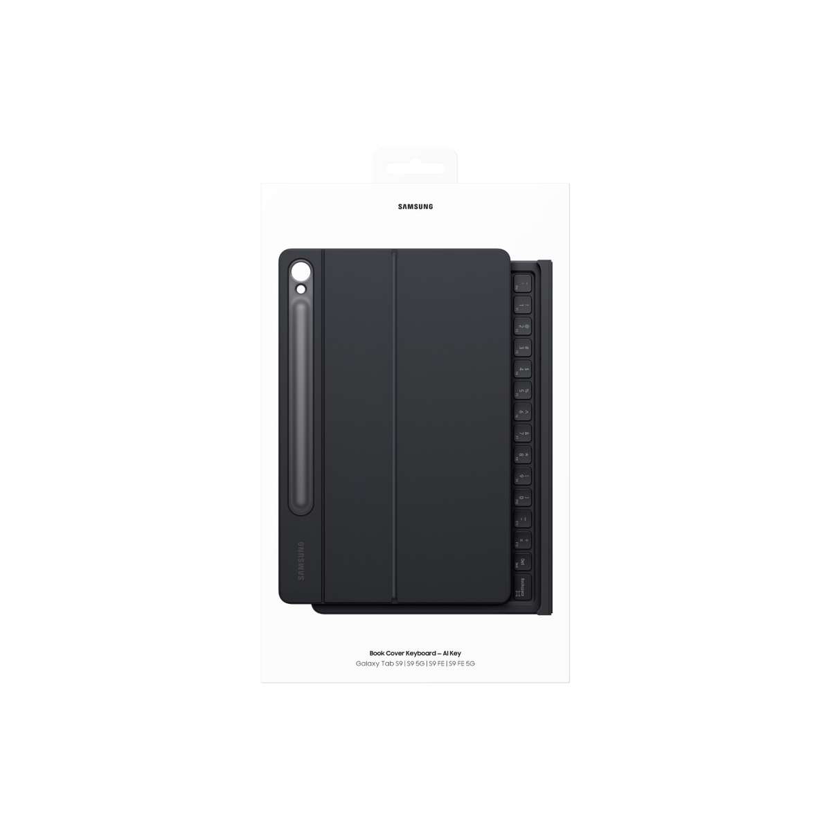 Samsung Galaxy Tab (S9/S10 Lite/S10 FE) Keyboard Bookcover AI Key Case  Black