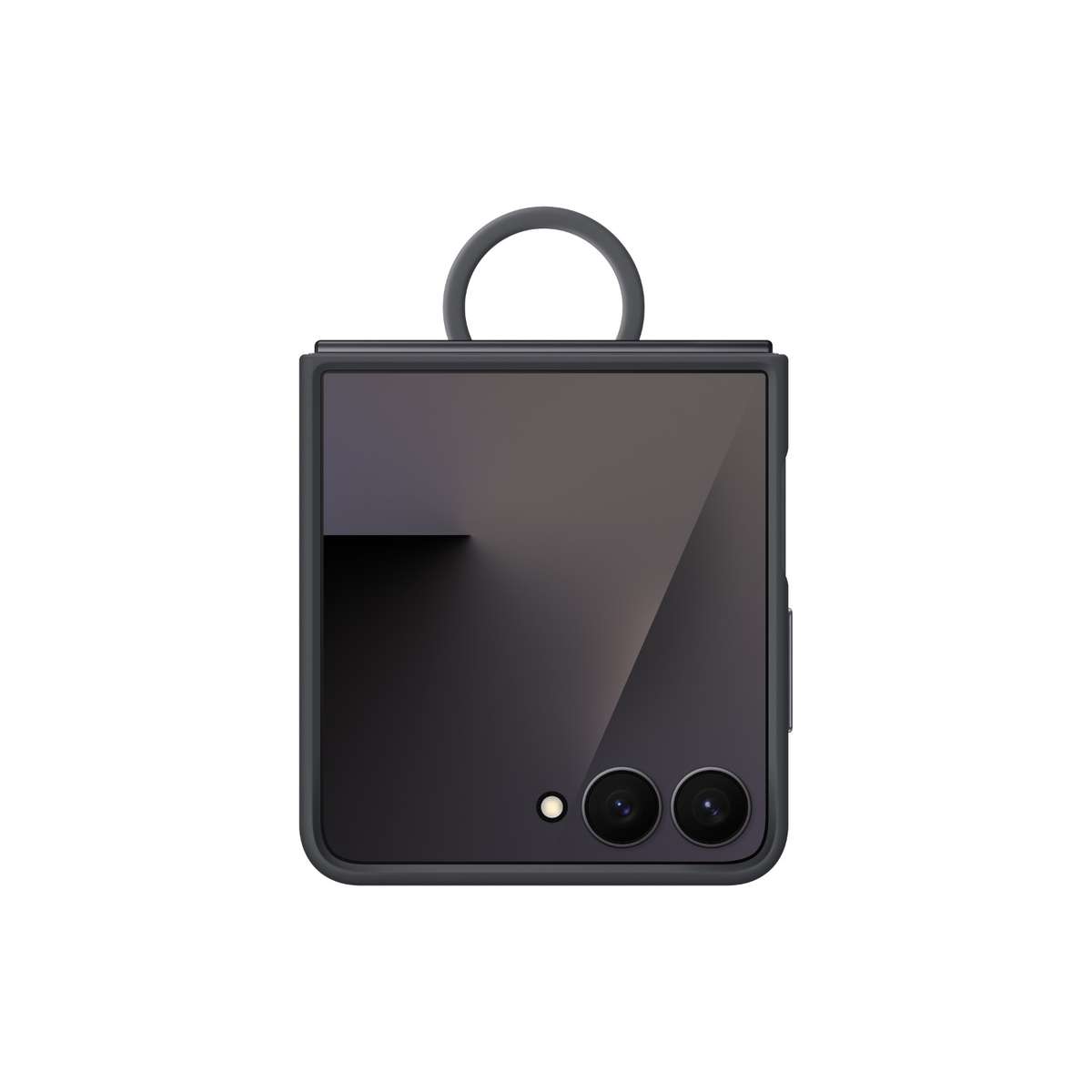 Samsung Galaxy Z Flip7 Silicone Case with Ring - Black