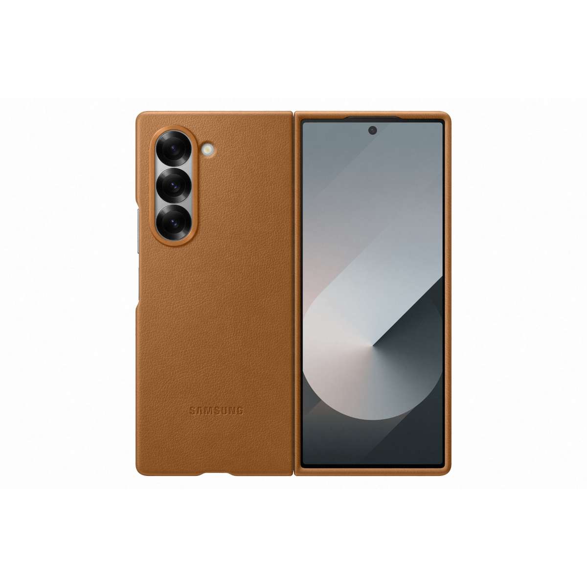 Official Samsung Galaxy Z Fold6 Vegan Leather Case  Tan
