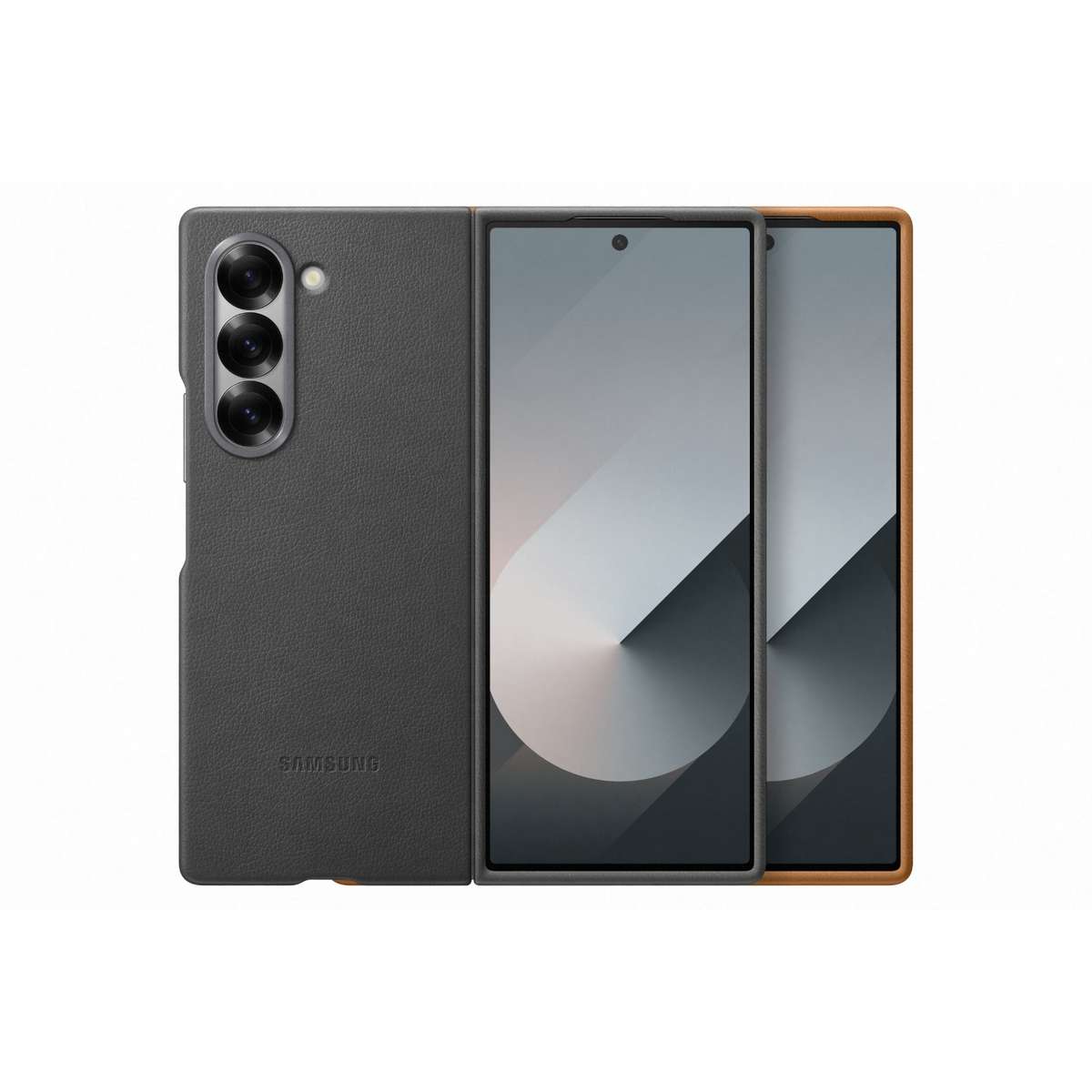 Official Samsung Galaxy Z Fold6 Vegan Leather Case  Tan