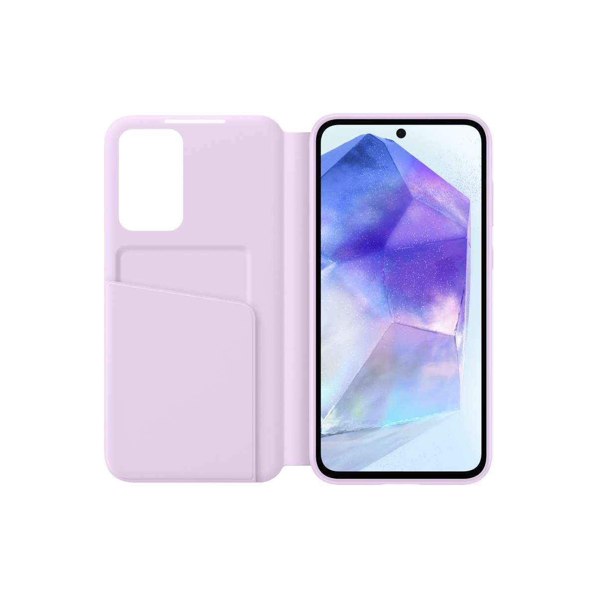 Official Samsung Galaxy A55 5G Smart View Wallet Case - Lavender