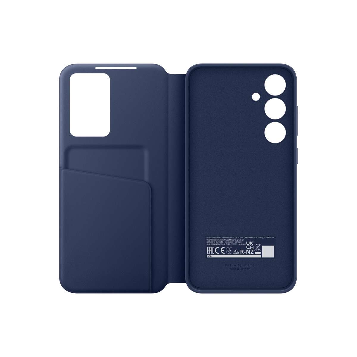 Official Samsung Galaxy S24 FE S View Wallet Case  Blue