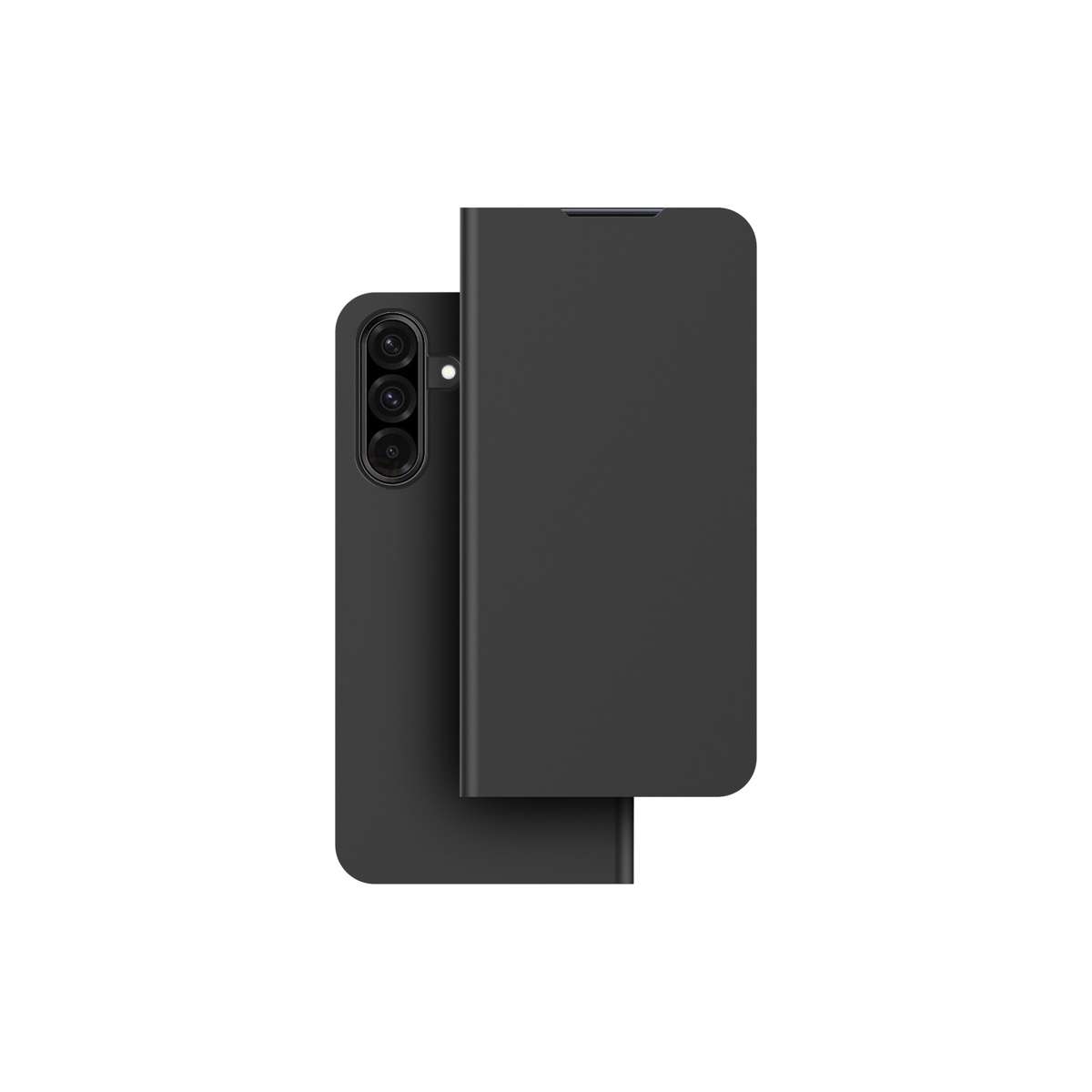 Samsung Galaxy A36 5G Mobeen Flip Case with Card Slot - Slim Black