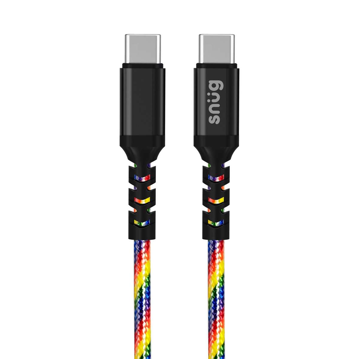 Snug 60W Type C To Type C Cable 1.2m Rainbow