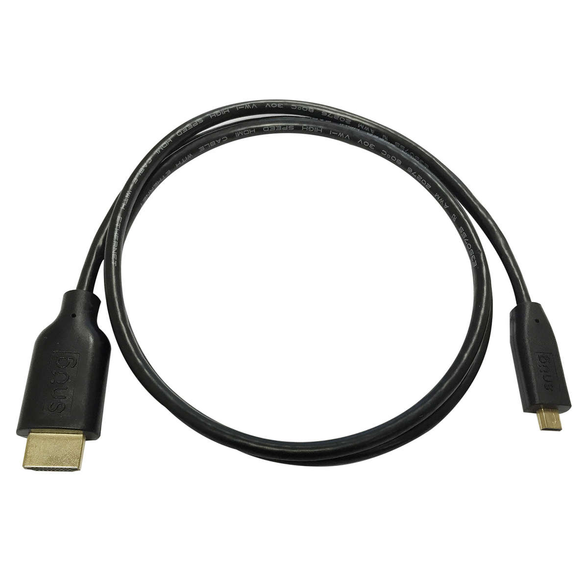 Snug Mini HDMI to HDMI Cable - 1.8m Black
