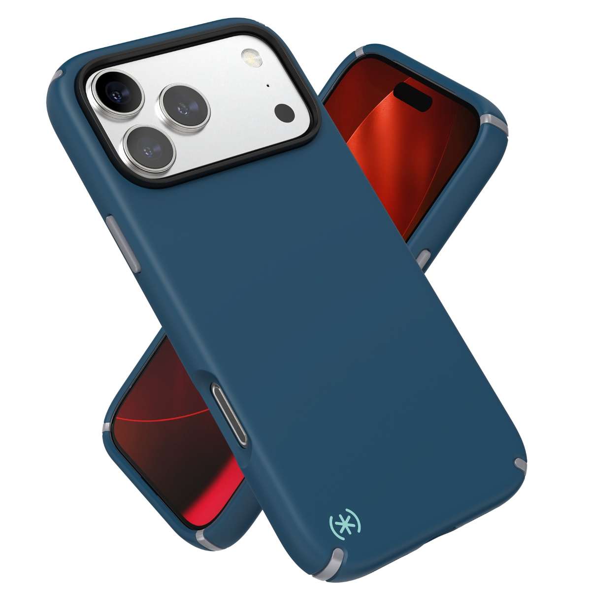 Apple iPhone 17 Pro Max Speck Presidio2 Pro MagSafe Case  Blue & Silver