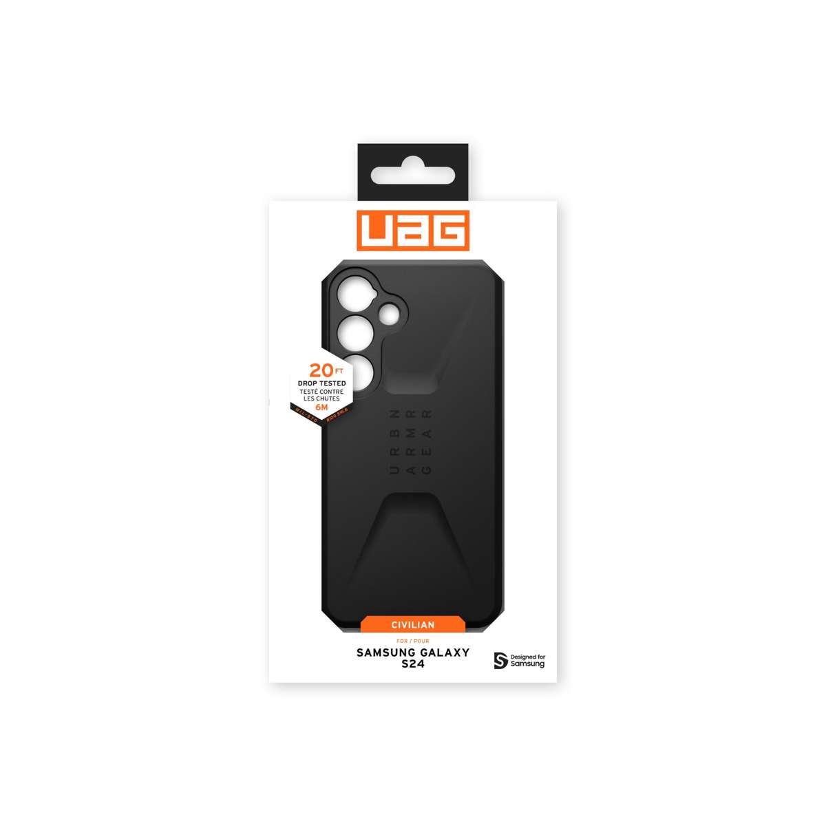Samsung Galaxy S24 UAG Civilian Case  Black