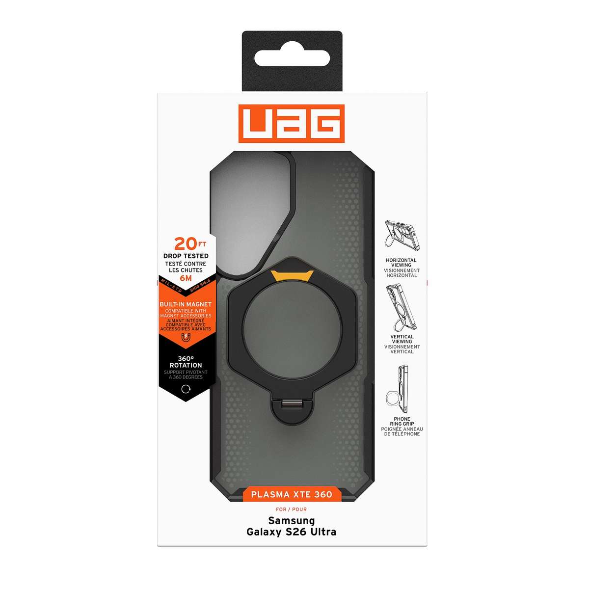 Samsung Galaxy S26 Ultra UAG Plasma XTE 360 Magnetic Case  Black