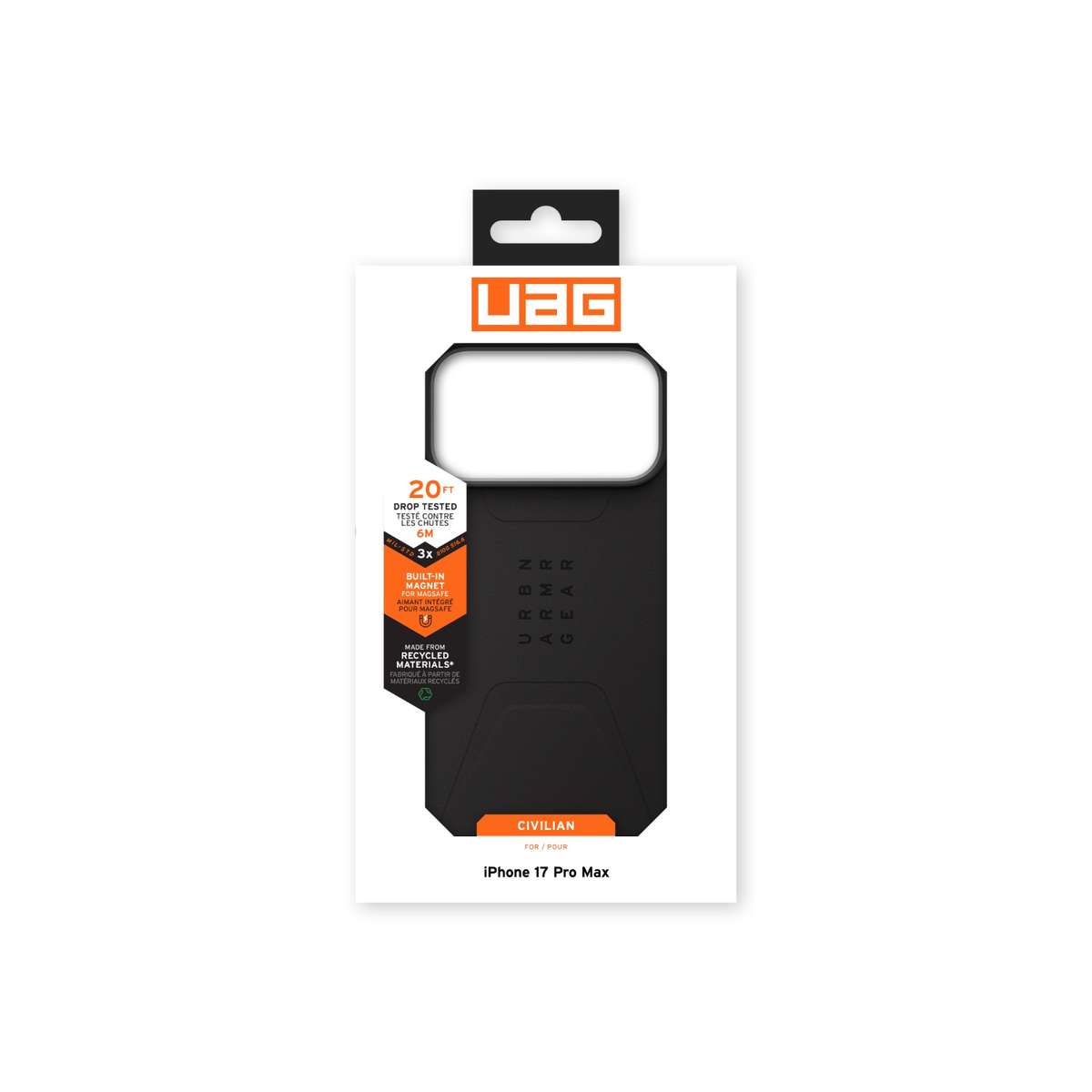 Apple iPhone 17 Pro Max UAG Civilian MagSafe Case - Black