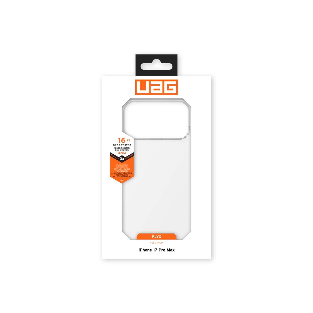 Apple iPhone 18 Pro Max / 17 Pro Max UAG Plyo Case - Ice