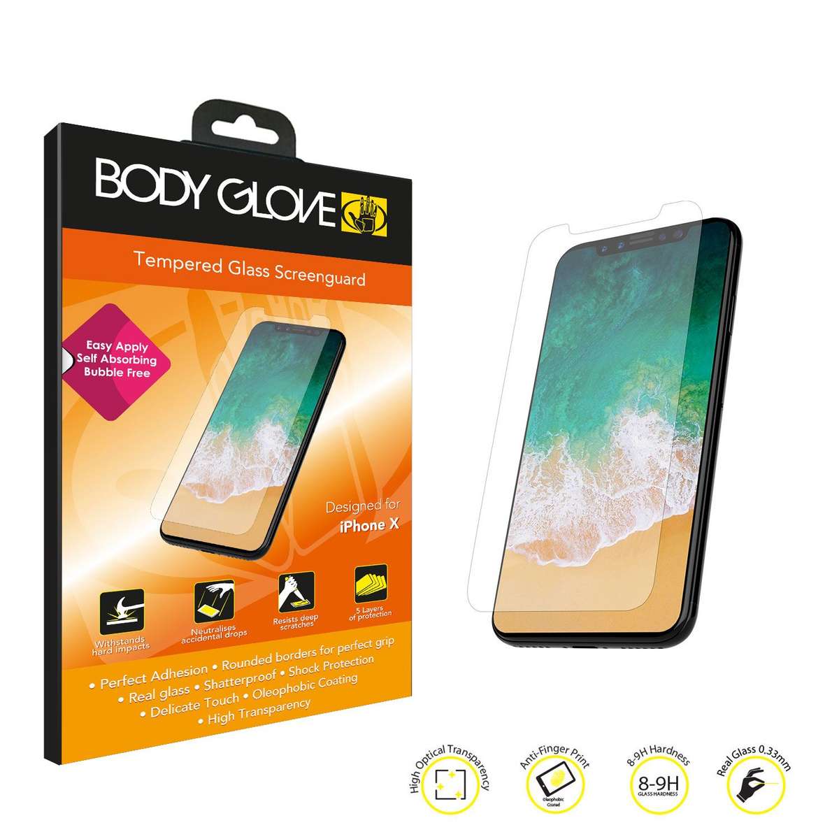 Apple iPhone (X/XS/11 Pro) Body Glove Screen Protector