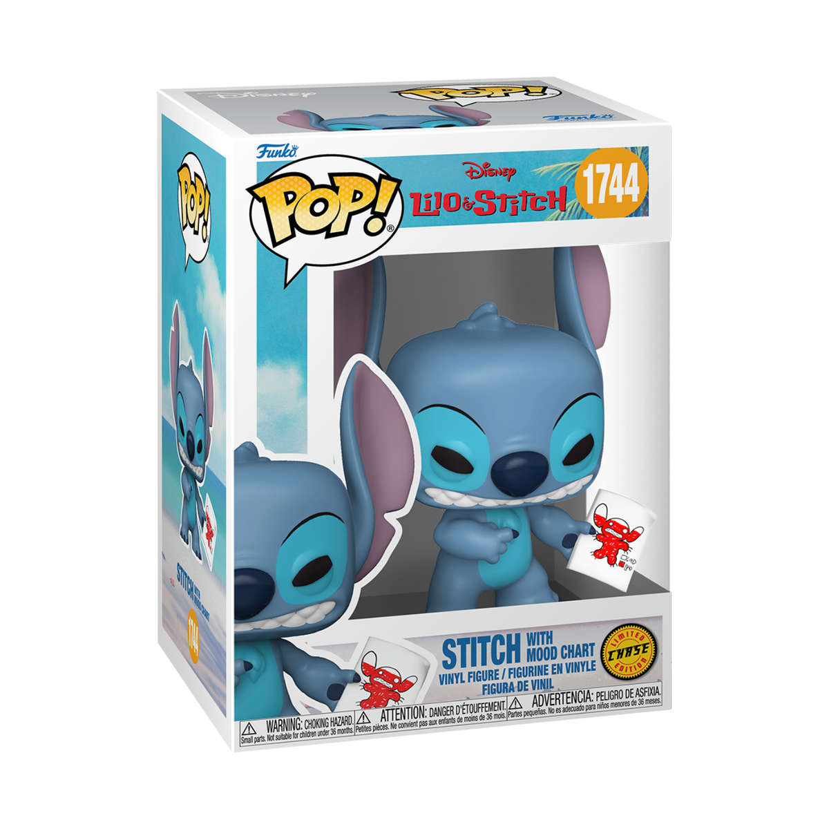 Stitch With Mood Chart - Lilo & Stitch Funko Pop Figure #1744