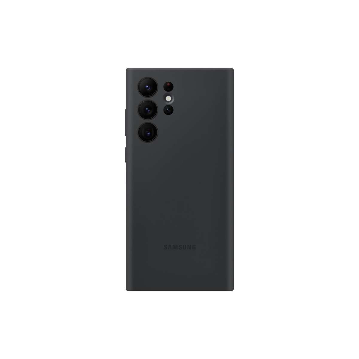 Original Samsung Galaxy S22 Ultra 5G Silicone Cell Phone Cover Black