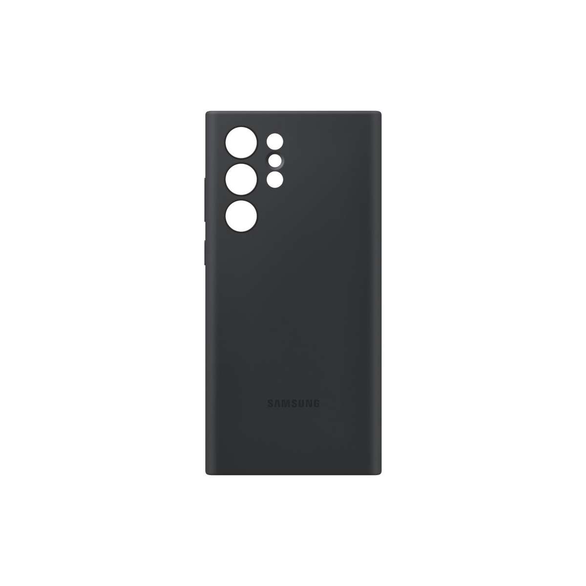 Original Samsung Galaxy S22 Ultra 5G Silicone Cell Phone Cover Black