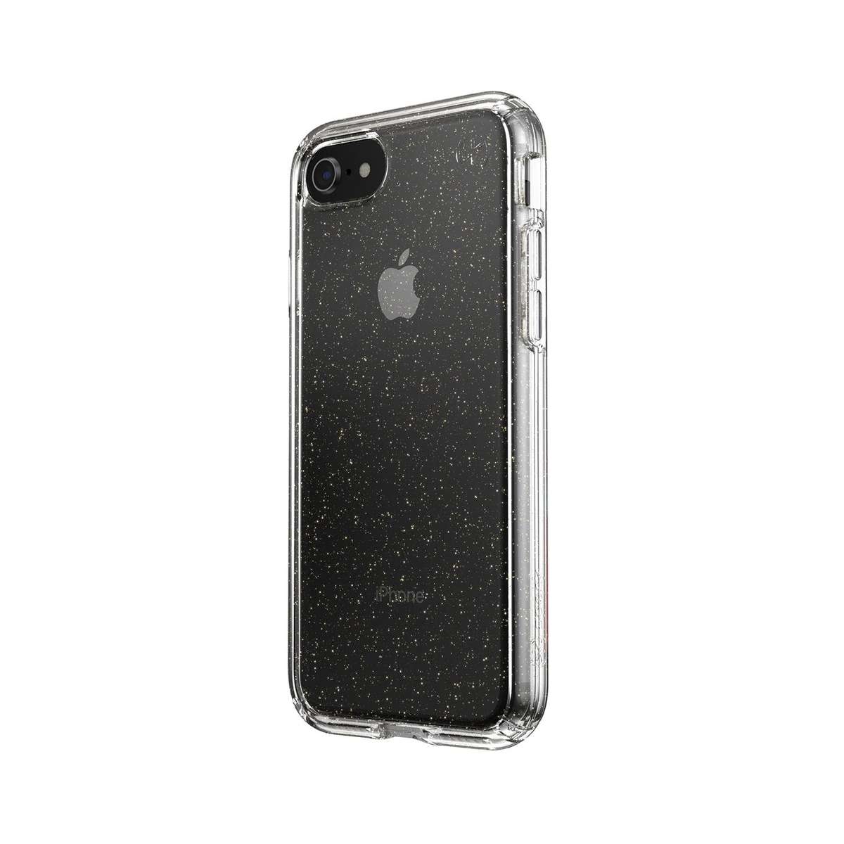 iPhone SE 2020 / 8 / 7 / 6S Case - Speck Presidio Clear Glitter Cover - Gold Glitter