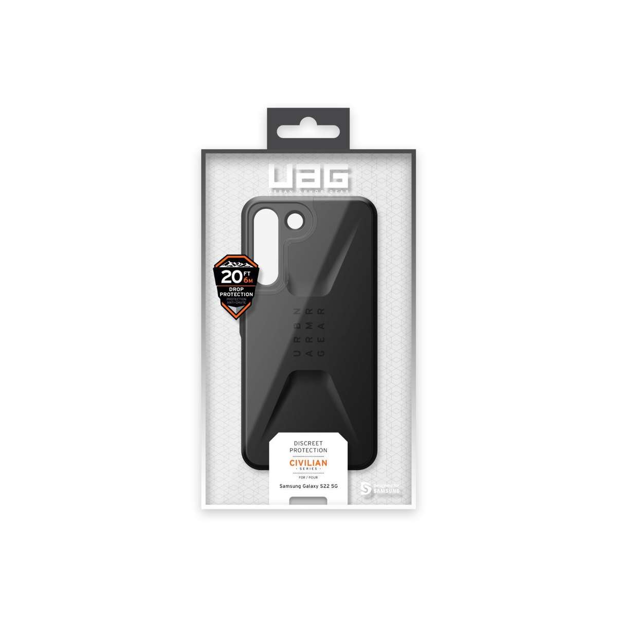 Samsung Galaxy S22 5G UAG Civilian Case  Black