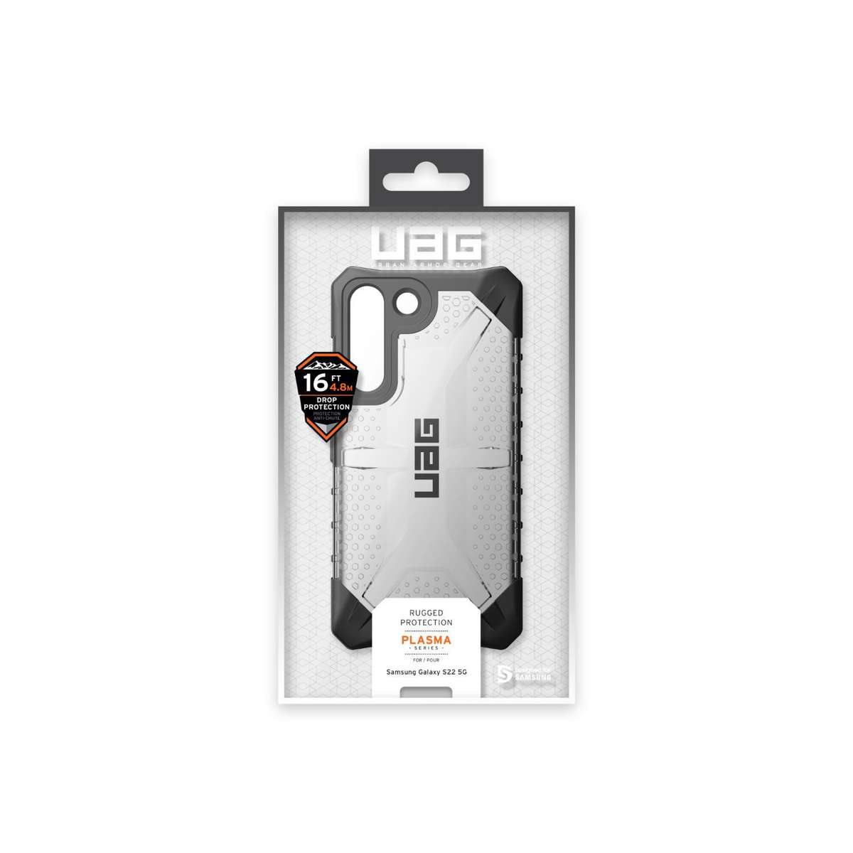Samsung Galaxy S22 5G UAG Plasma Cell Phone Cover Ice