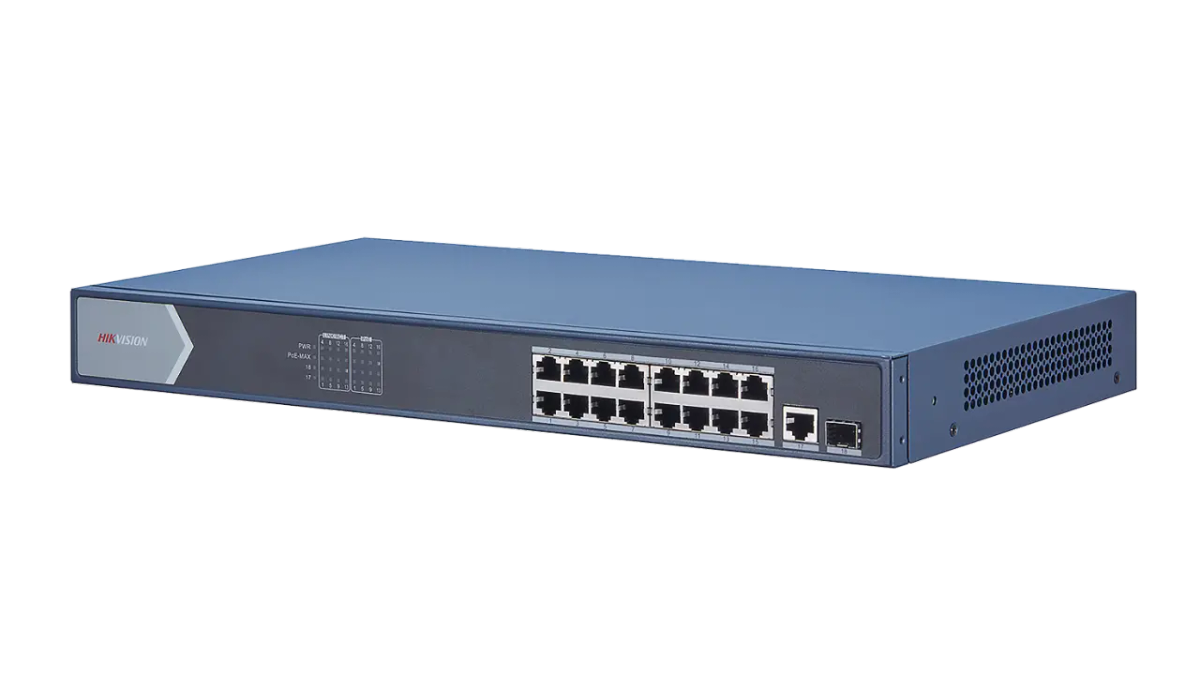 Hikvision 16 Port Gigabit Unmanaged POE Switch
