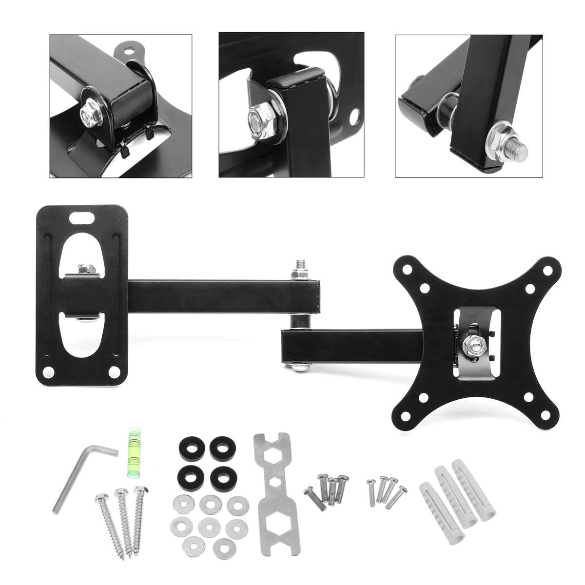 TV Retractable Wall Bracket 10"-26" Support MAX 10kg