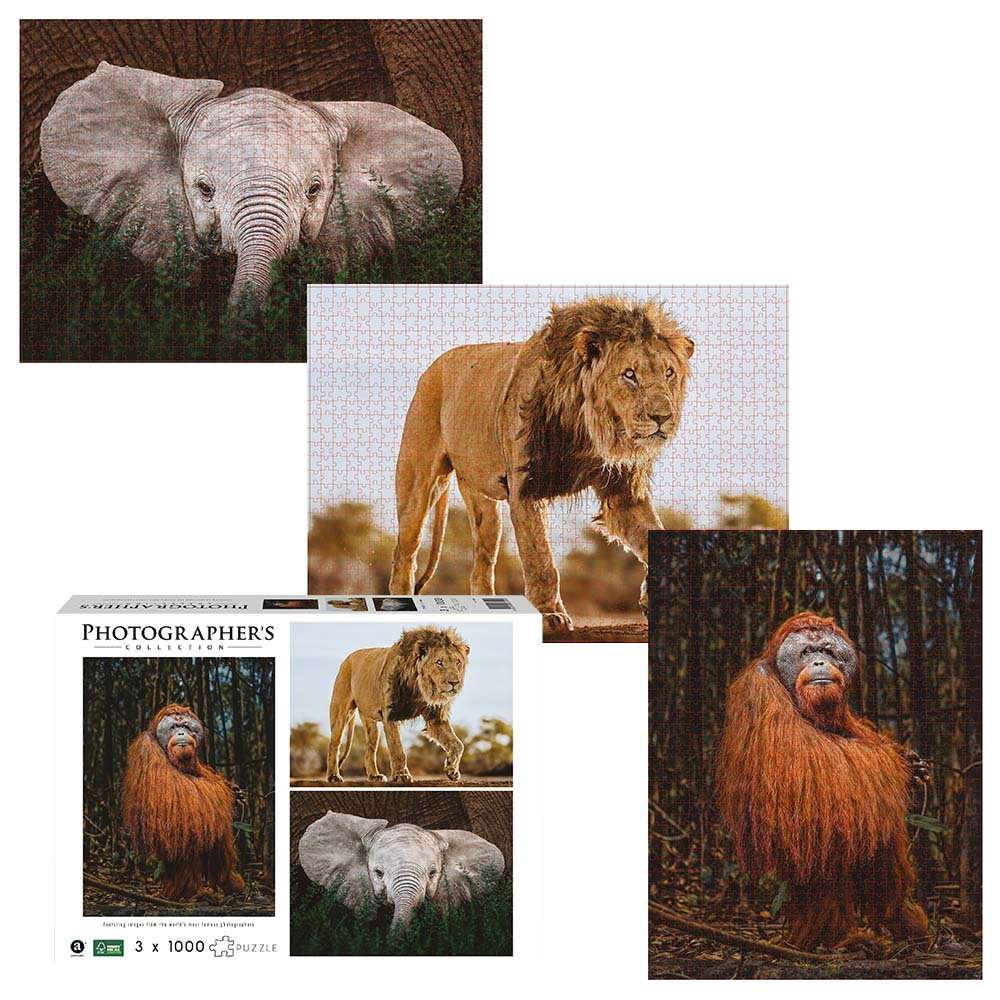 Ambassador - Photographers Collection: 3 x 1000 Piece Puzzle Bundle - Into the Wild
