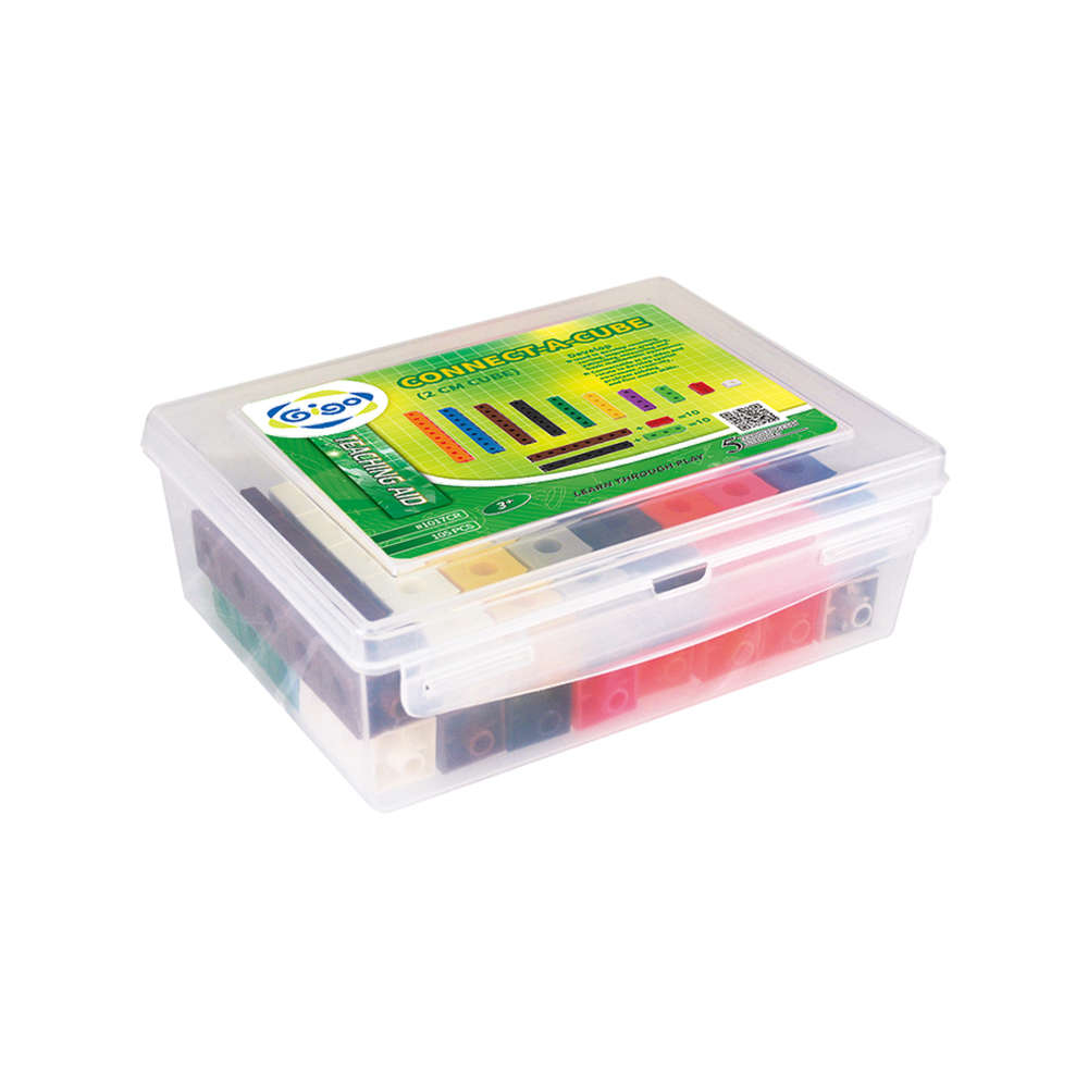 Gigo - Connect-A-Cube + 5 Cards - 105pcs Container