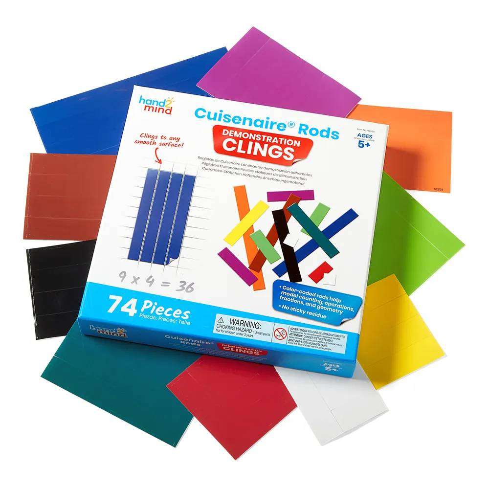 Hand2Mind - Cuisenaire® Rods Demonstration Clings: 74 Pieces