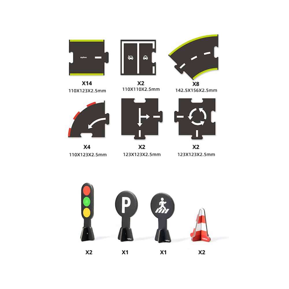 Mideer - Urban Road Puzzle Play Set