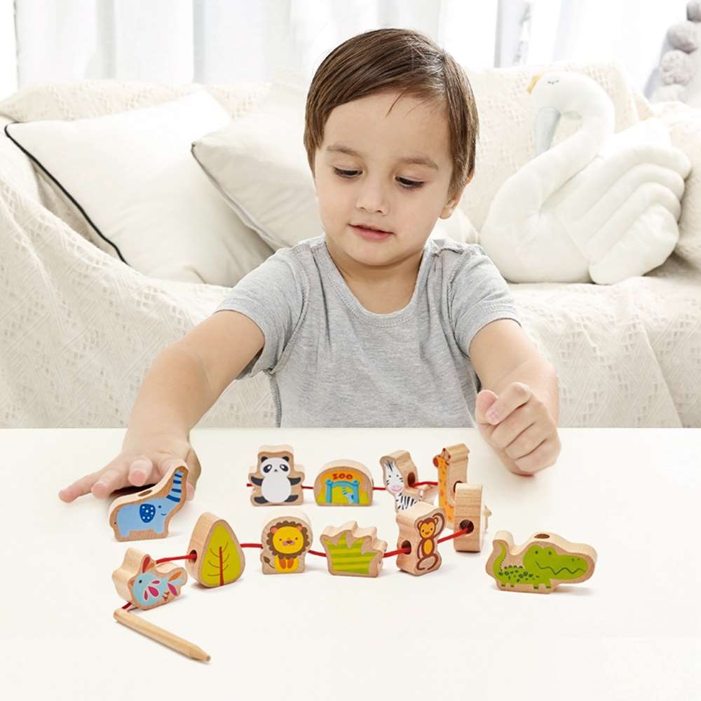 Classic World - Lacing Beads - Zoo - 13pcs