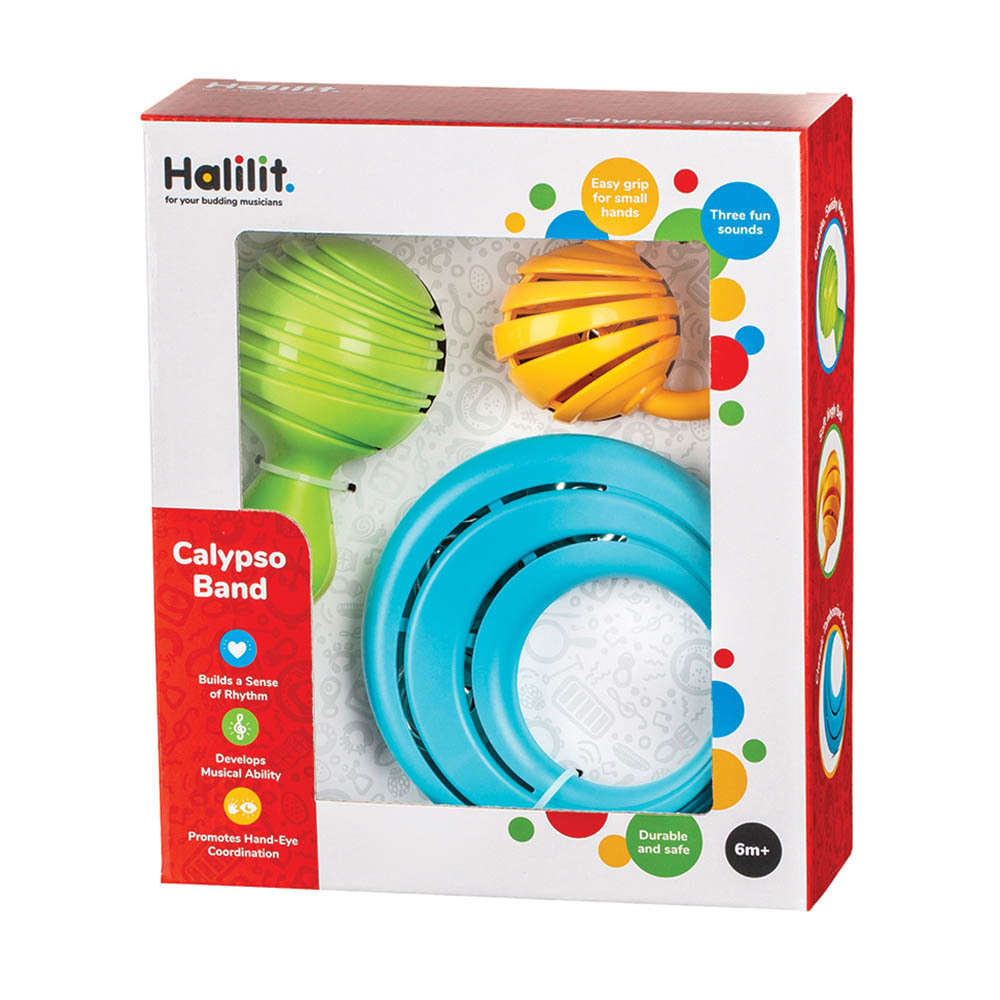 Halilit - Music Instrument for Babies & Toddlers - Calypso Band Set of 3