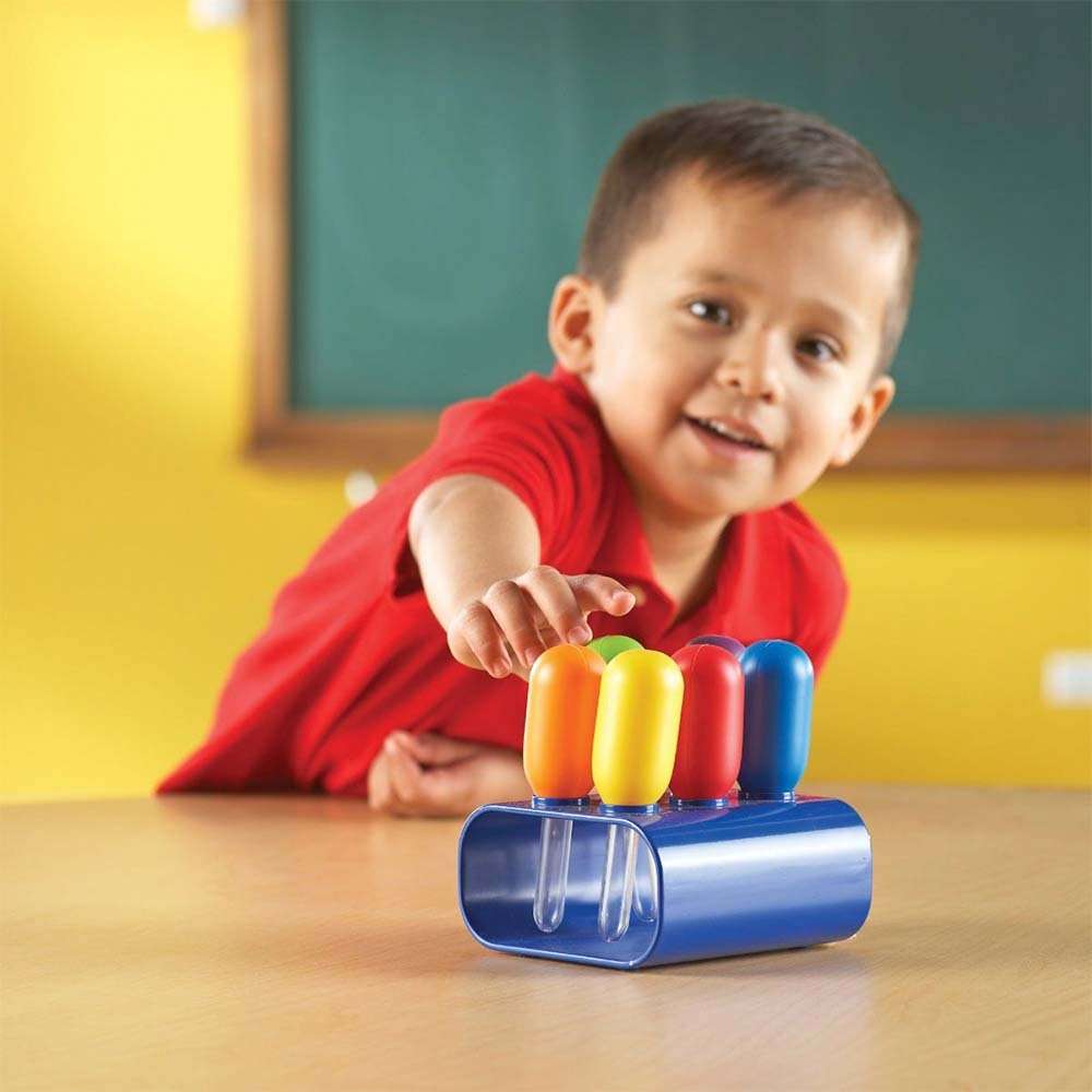 Learning Resources - Primary Science® - Jumbo Eyedroppers with Stand - 6pcs