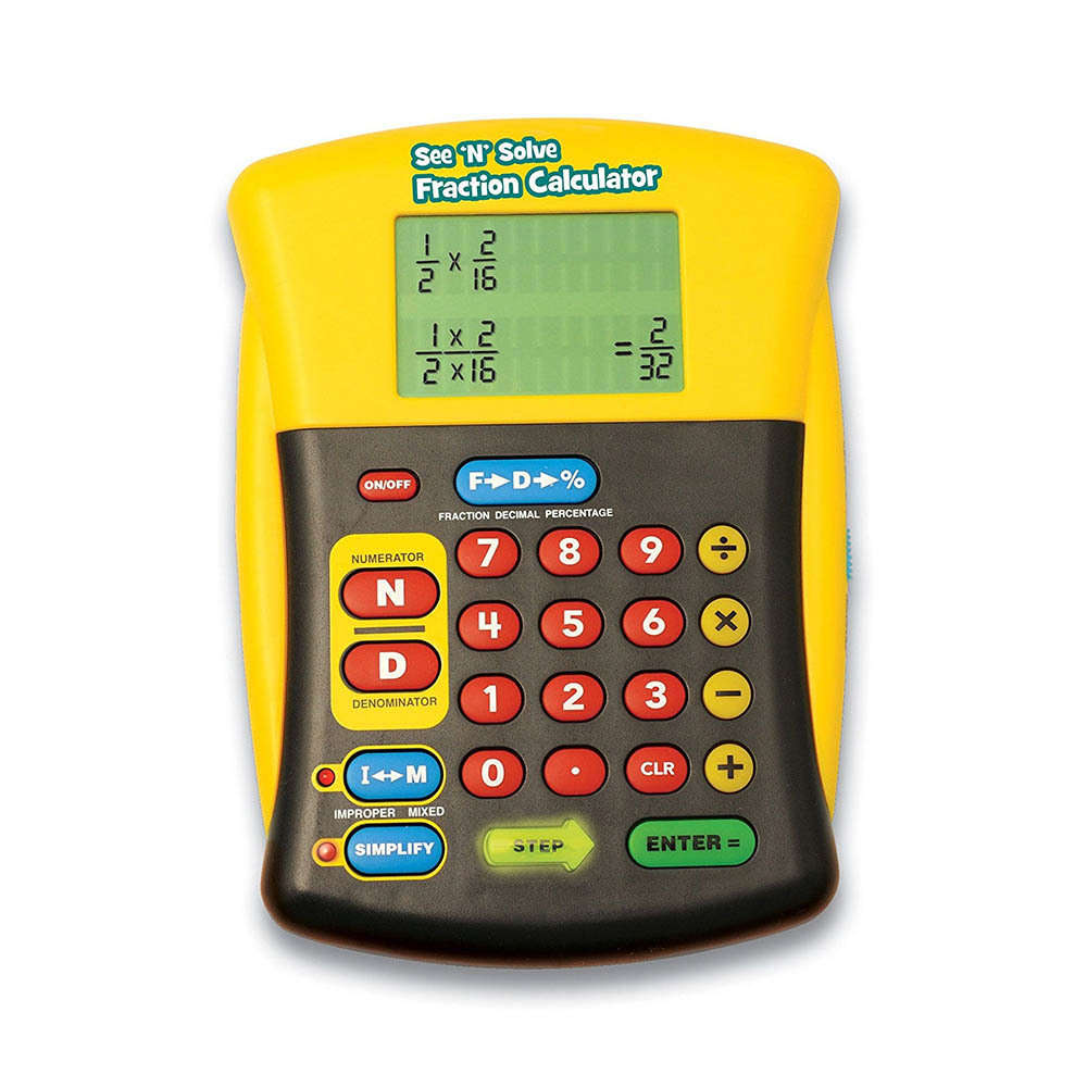 Educational Insights - See 'n' Solve Fraction Calculator