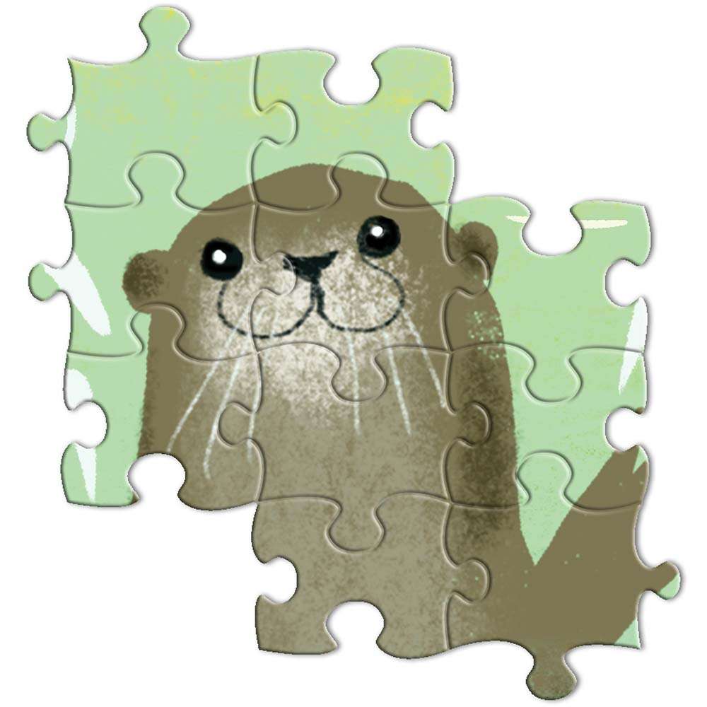 eeBoo - Otters 1000 Piece Puzzle