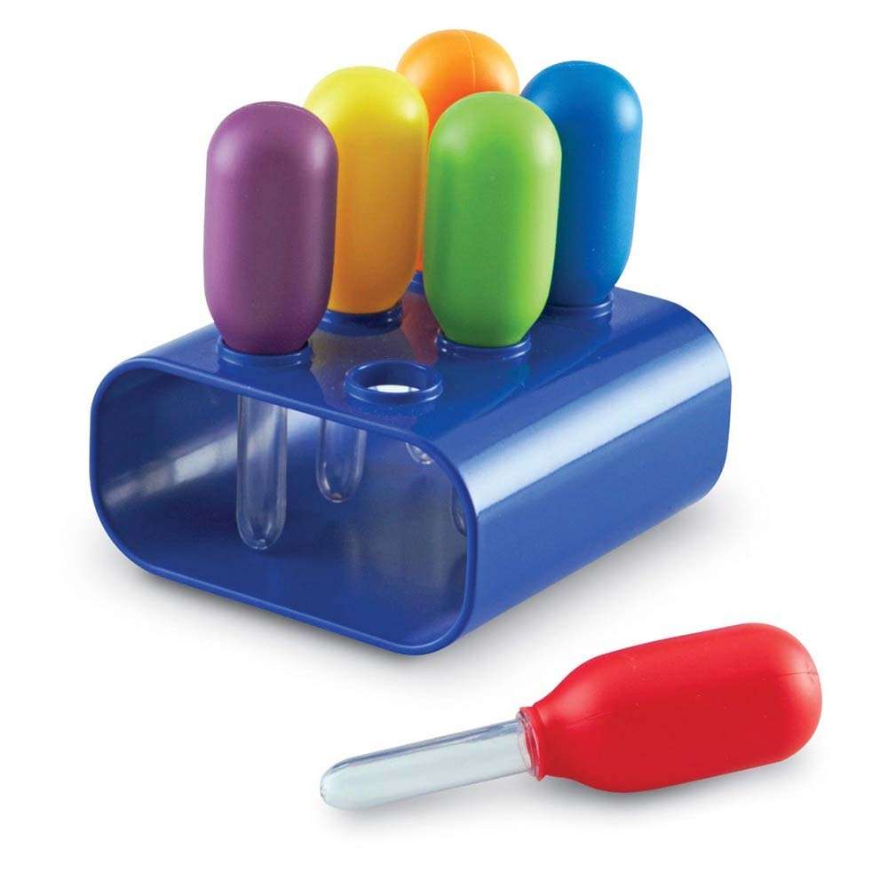 Learning Resources - Primary Science® - Jumbo Eyedroppers with Stand - 6pcs