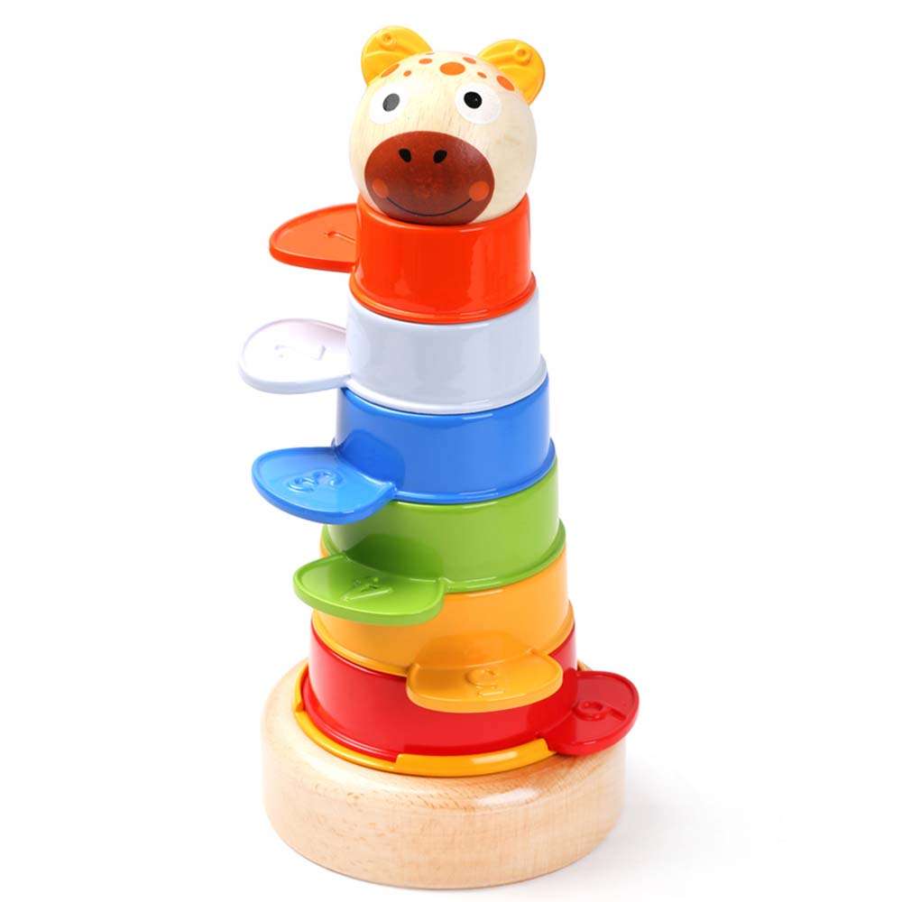 TopBright - 2-In-1 Multi-Coloured Animal Stacking Tower
