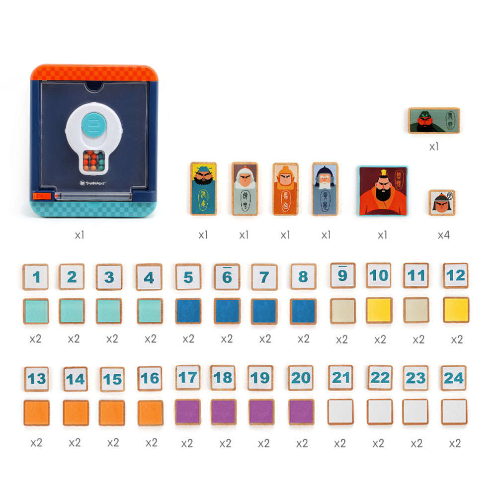 TopBright - 3-in-1 Sliding Puzzle Game with Activity Book