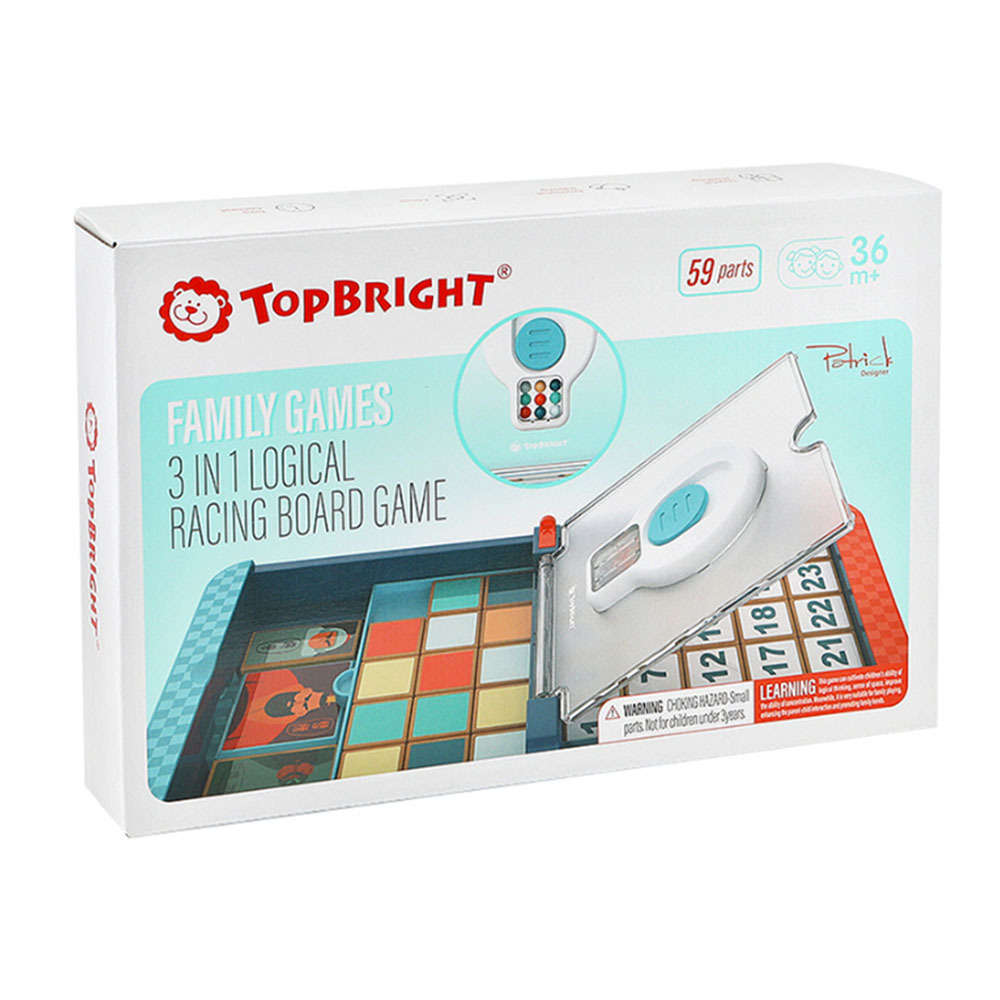 TopBright - 3-in-1 Sliding Puzzle Game with Activity Book
