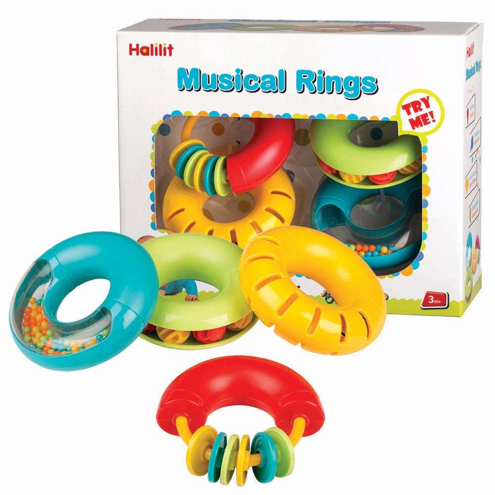 Halilit - Music Instrument for Babies & Toddlers - Musical Rings Gift Set of 4
