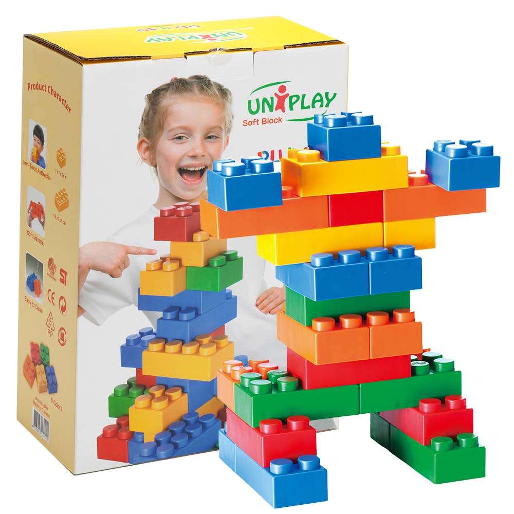 Greenbean - Jumbo Soft Blocks - Plump - 60pcs - Box