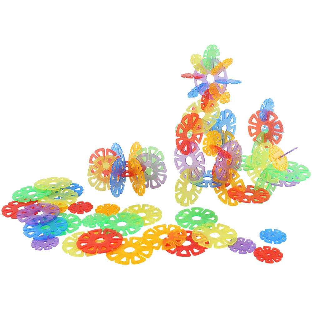 Greenbean - Translucent Daisy Disc Construction Set - 640pcs in Polybag