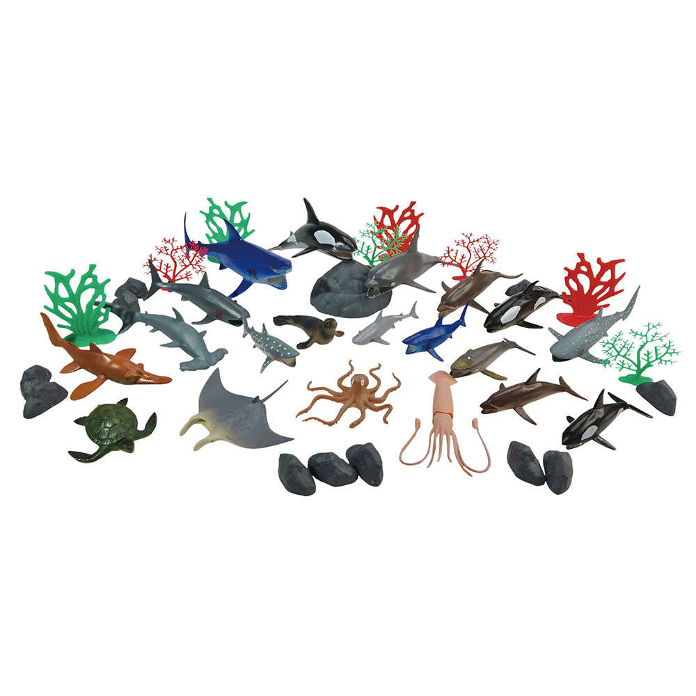 Greenbean - Ocean Animals Playset - 40pcs in Bucket