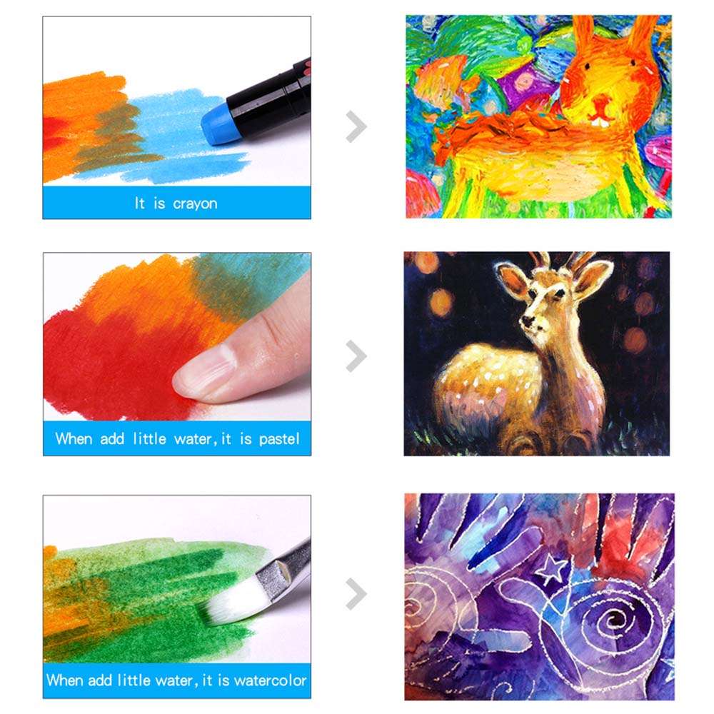 Jar Meló - Wax Crayons Washable - 24 Colours