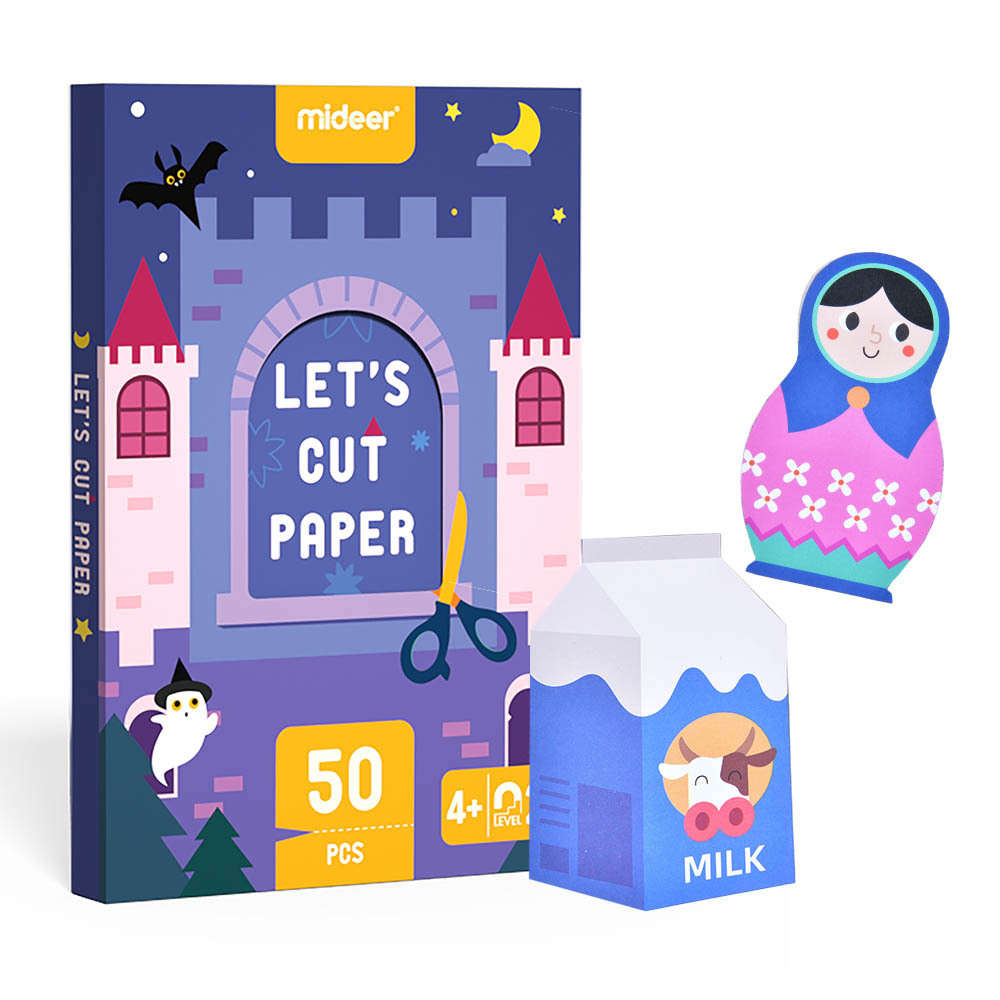 Mideer - Let's Cut Paper Arts & Crafts Kit: Intermediate Level