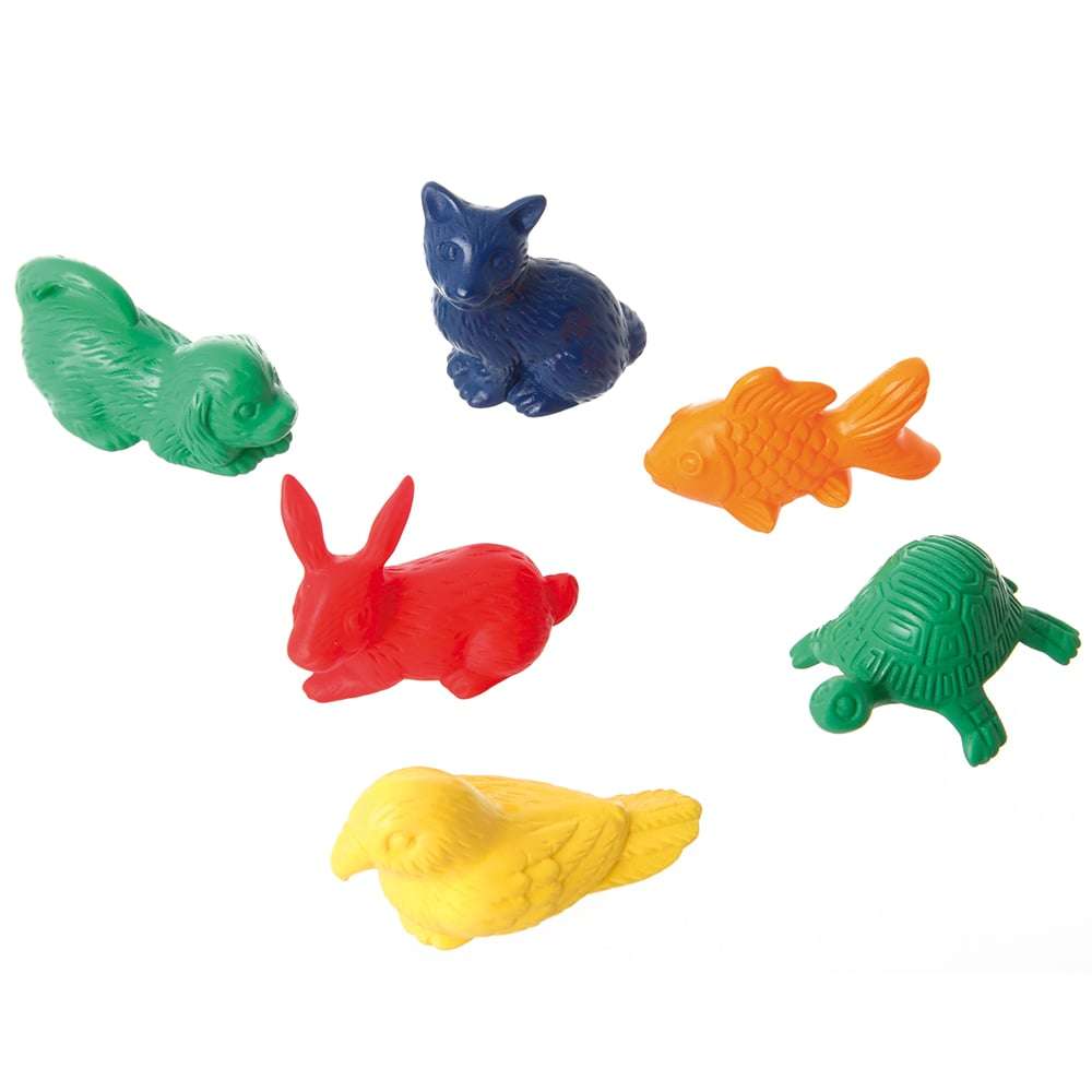 EDX Education - Counters - Pets 6 Colours - 72Pc Polybag