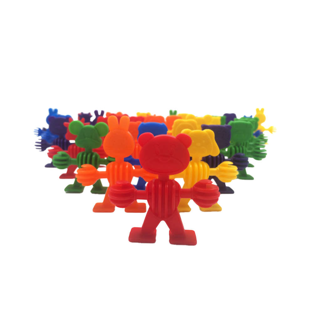 Greenbean - Linking Animals - Interlocking Building Blocks - 96pcs in Polybag