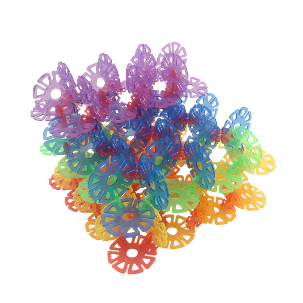 Greenbean - Translucent Daisy Disc Construction Set - 640pcs in Polybag