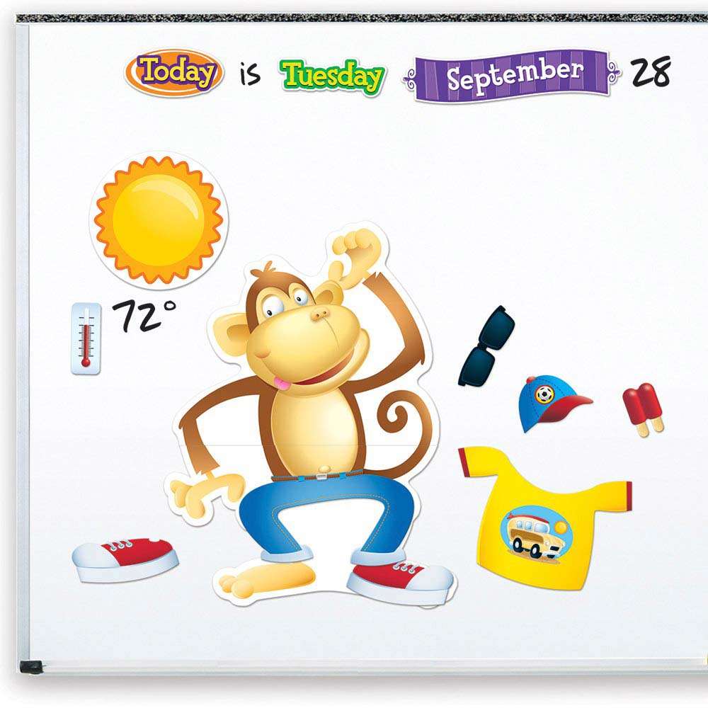 Learning Resources - Funky Monkey Forecast Magnetic Daily Weather Calendar