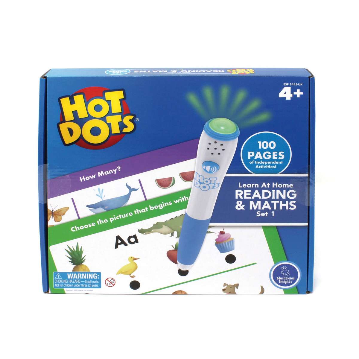Educational Insights - Hot Dots® Learn at Home Reading & Maths Set 1