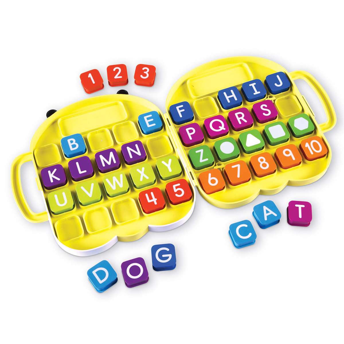 Learning Resources - AlphaBee Suitcase ABC Letters Numbers & Shapes Set