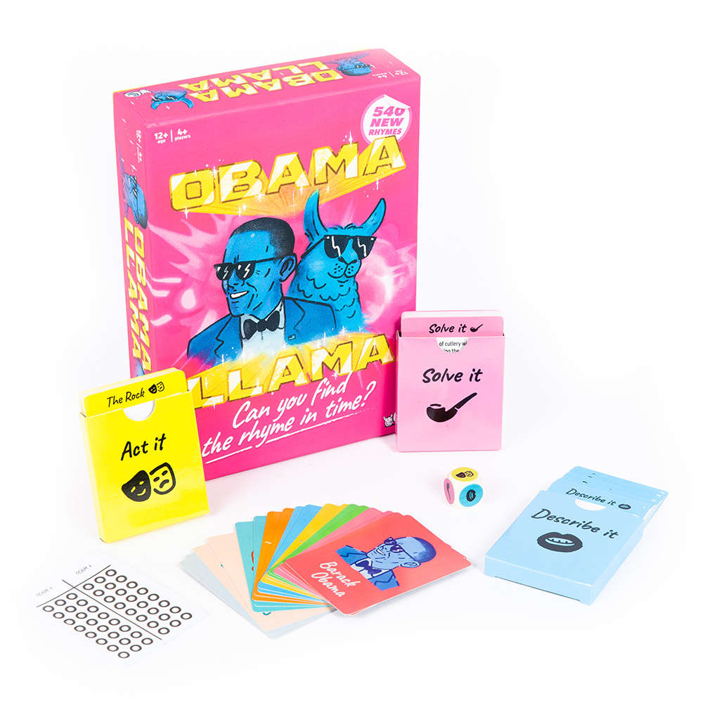 Big Potato Games - Obama Llama - The Rhyming Charades Party Game - 4-20 Players